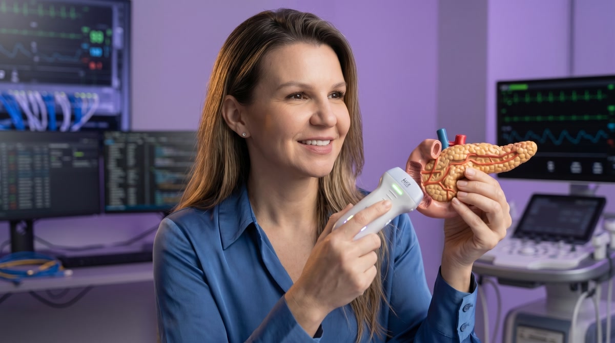5 Myths About CGMs for Wellness and Prediabetes Debunked Smartphone displaying a continuous glucose monitor graph next to healthy food